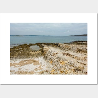 Limestone Coast in Kamenjak Park, Croatia Posters and Art